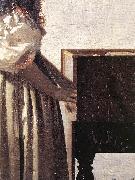 VERMEER VAN DELFT, Jan, Lady Standing at a Virginal (detail) wer